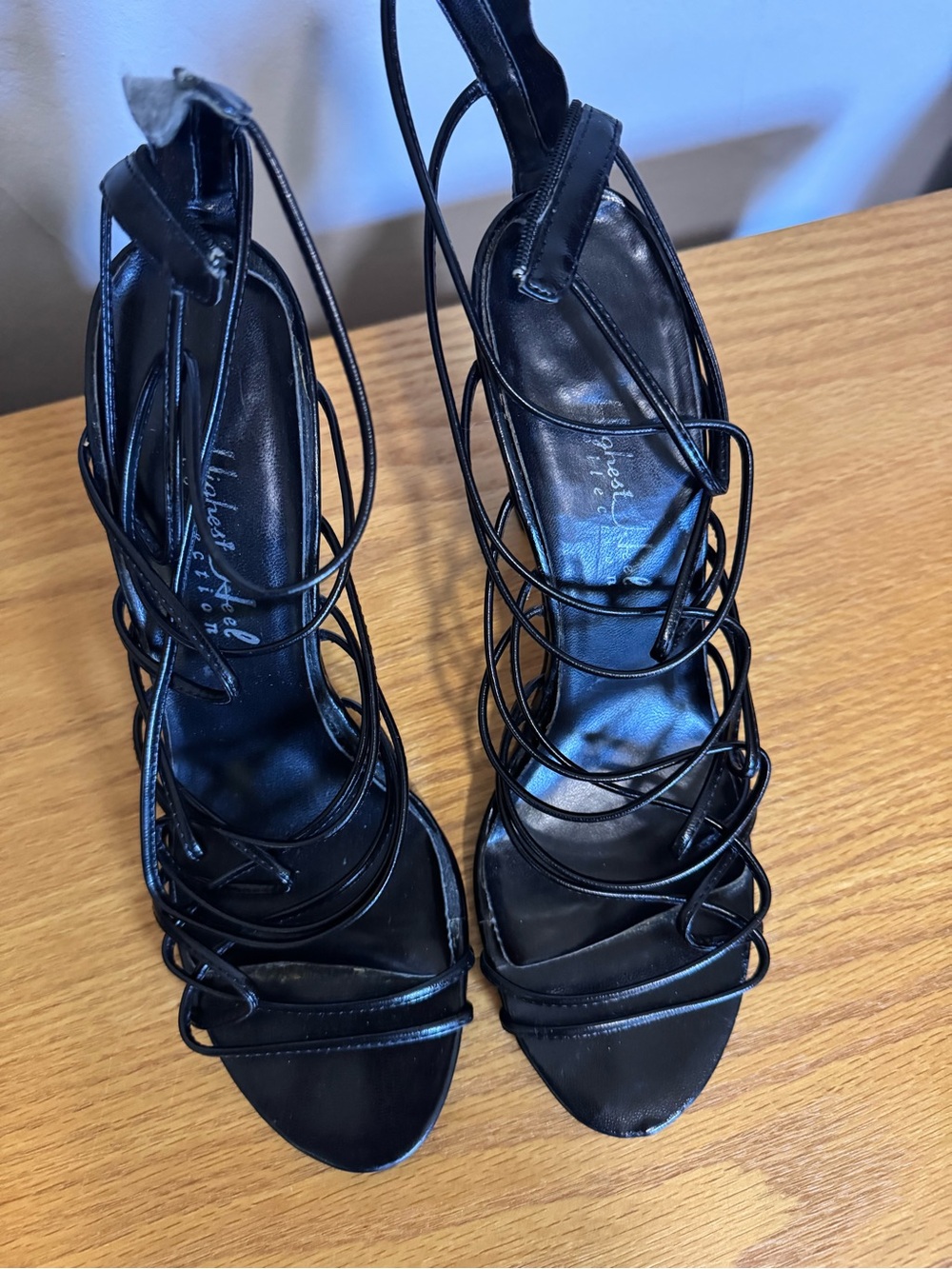 Black Strappy Women’s Heeled Sandals
